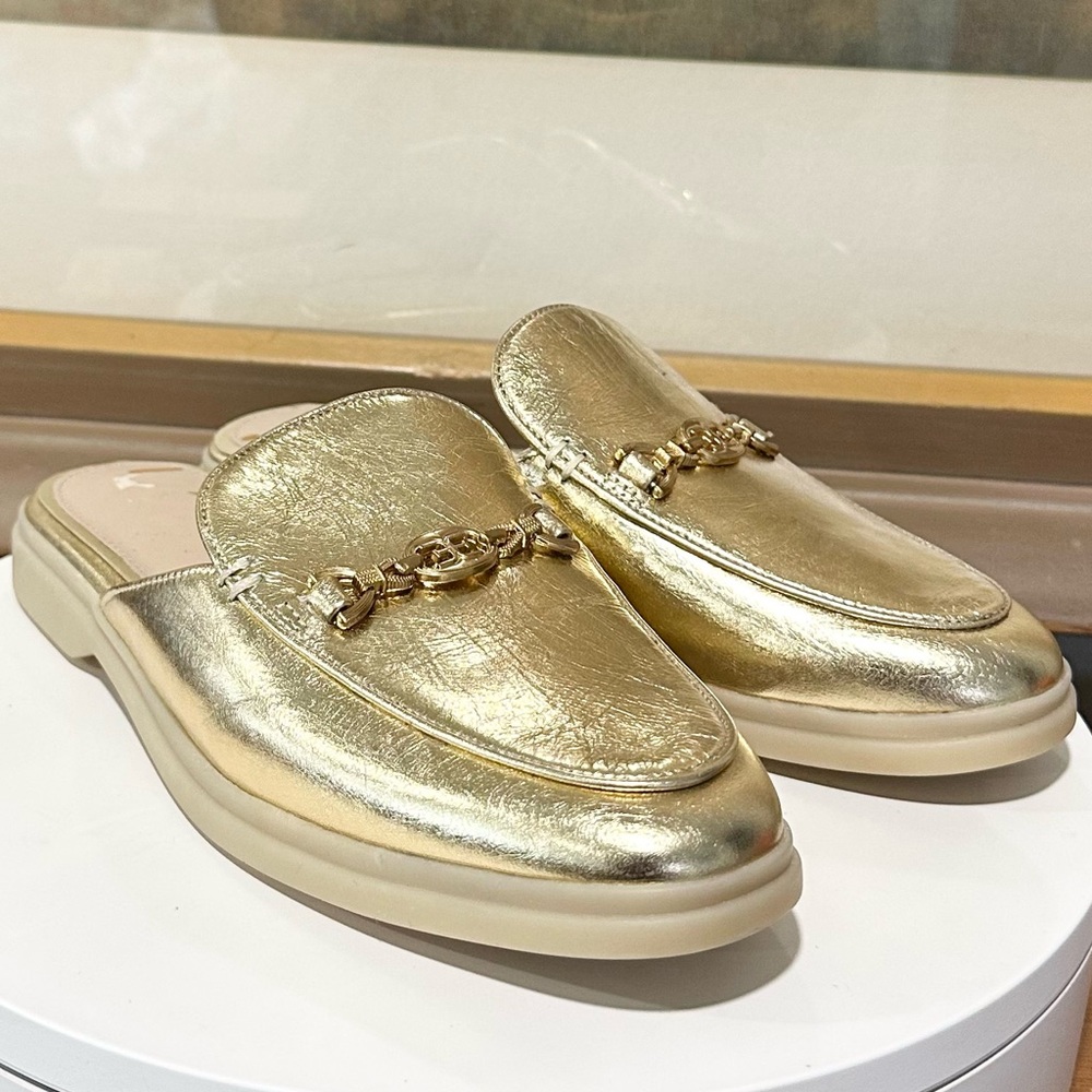 🌸SAM EDELMAN🌸 Kira Mule Gold Metallic Size: 7M - Picture 8 of 14